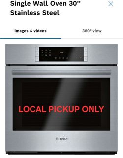 ➿️ Bosch 800-HBL8453UC 30'' Smart Single Electric Wall Oven Stainless Steel