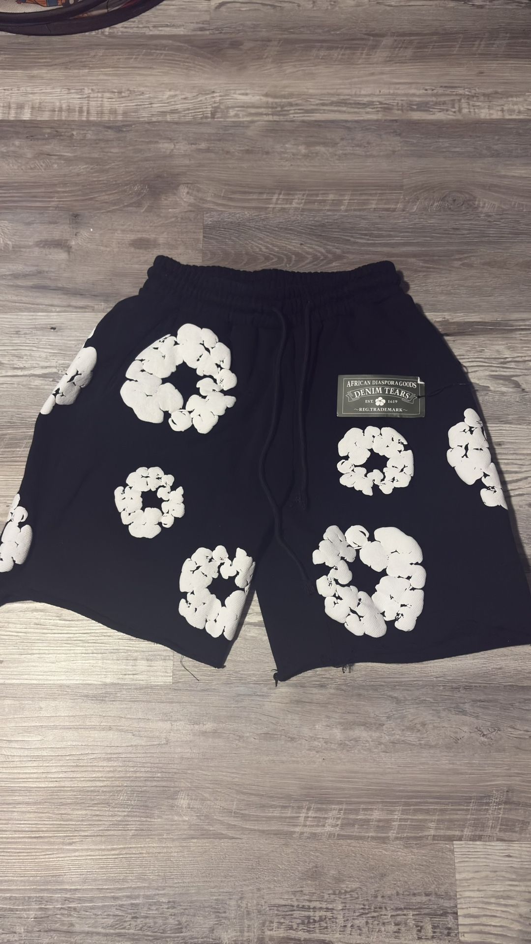 black and white denim tear shirts 