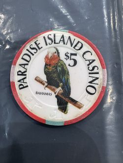 Paradise Island Casino Bahamas $5 Casino Chip