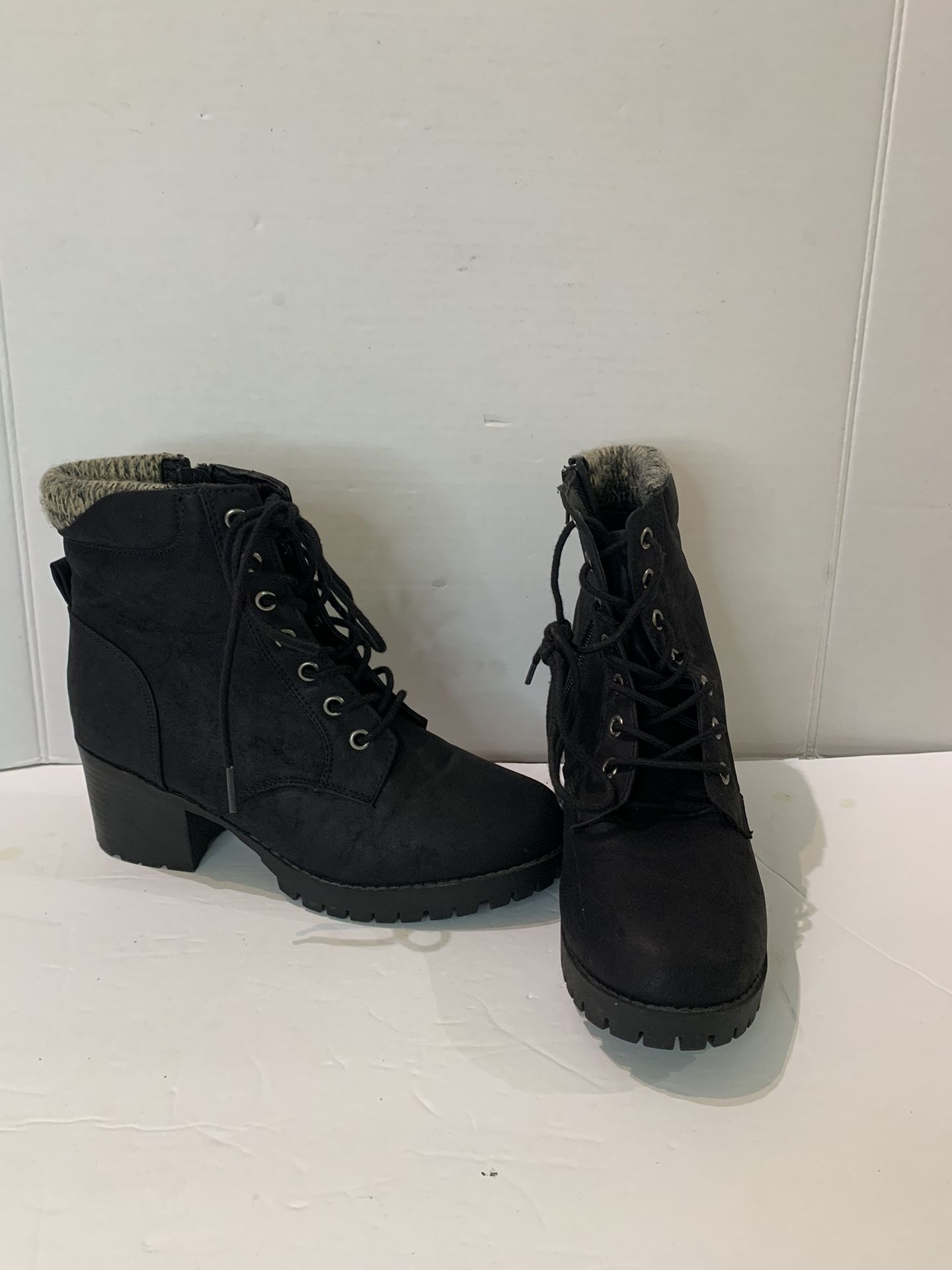 Black Booties Women Size 8