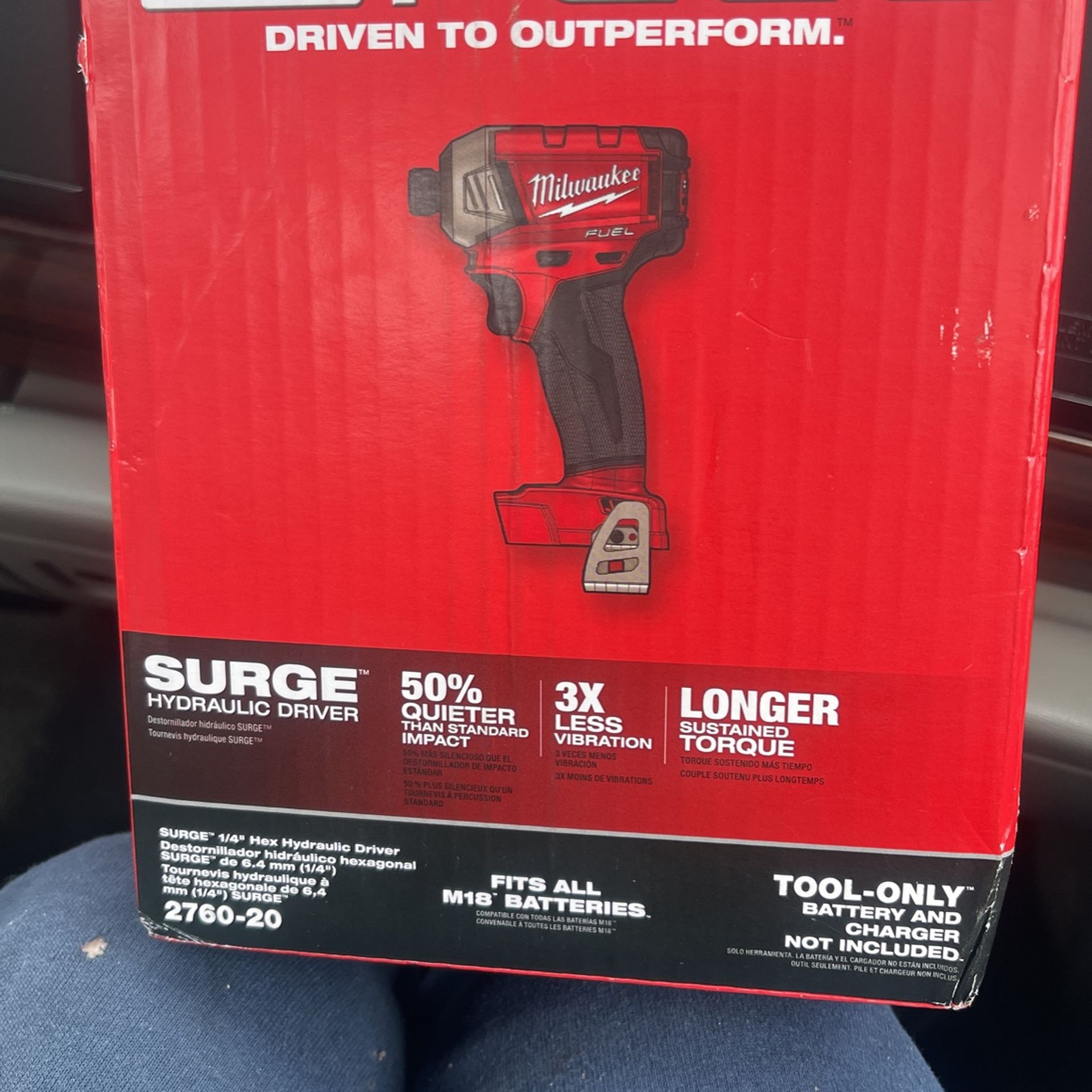 Milwaukee. 1/4” Surge   Hex Hydraulic Driver