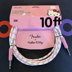 Fender X Hello Kitty 10ft Instrument Cable NEW!