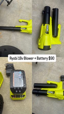 Ryobi 18v Blower + Battery & Charger