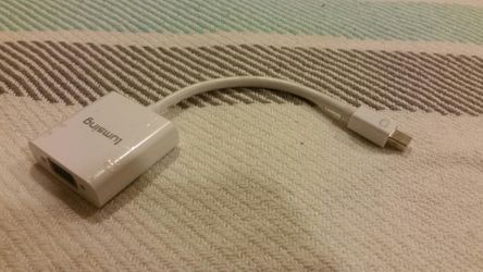Displayport to VGA adapter.