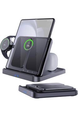 3 in 1 Wireless Charging Dock for iPhone, Samsung , Smart Watches & Ear Buds