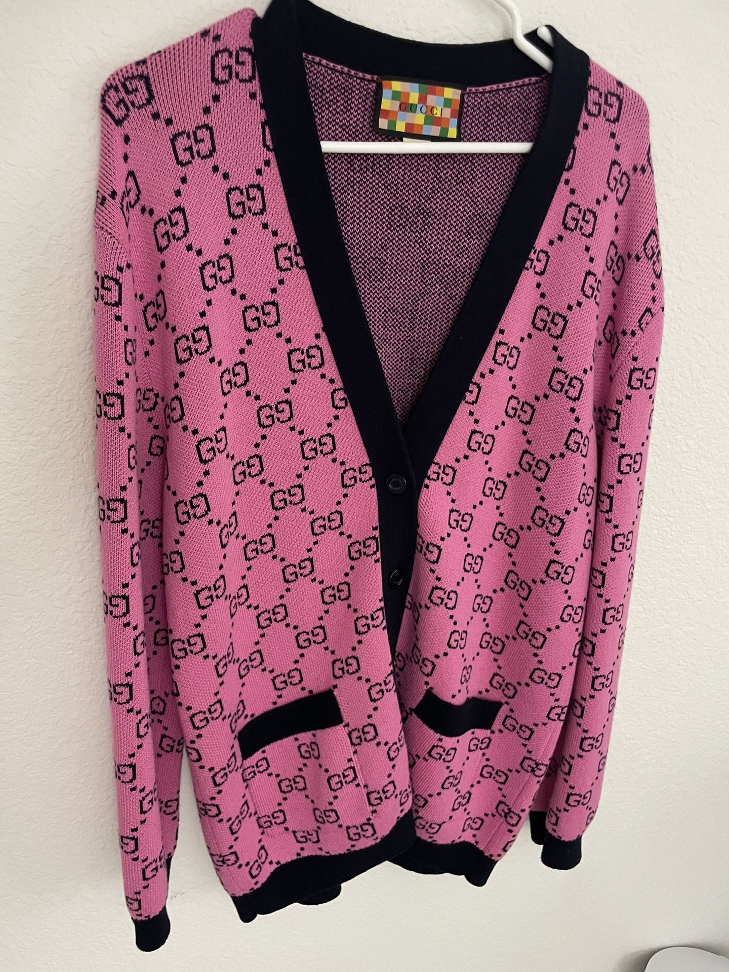 Gucci Pink GG Cardigan (xs)