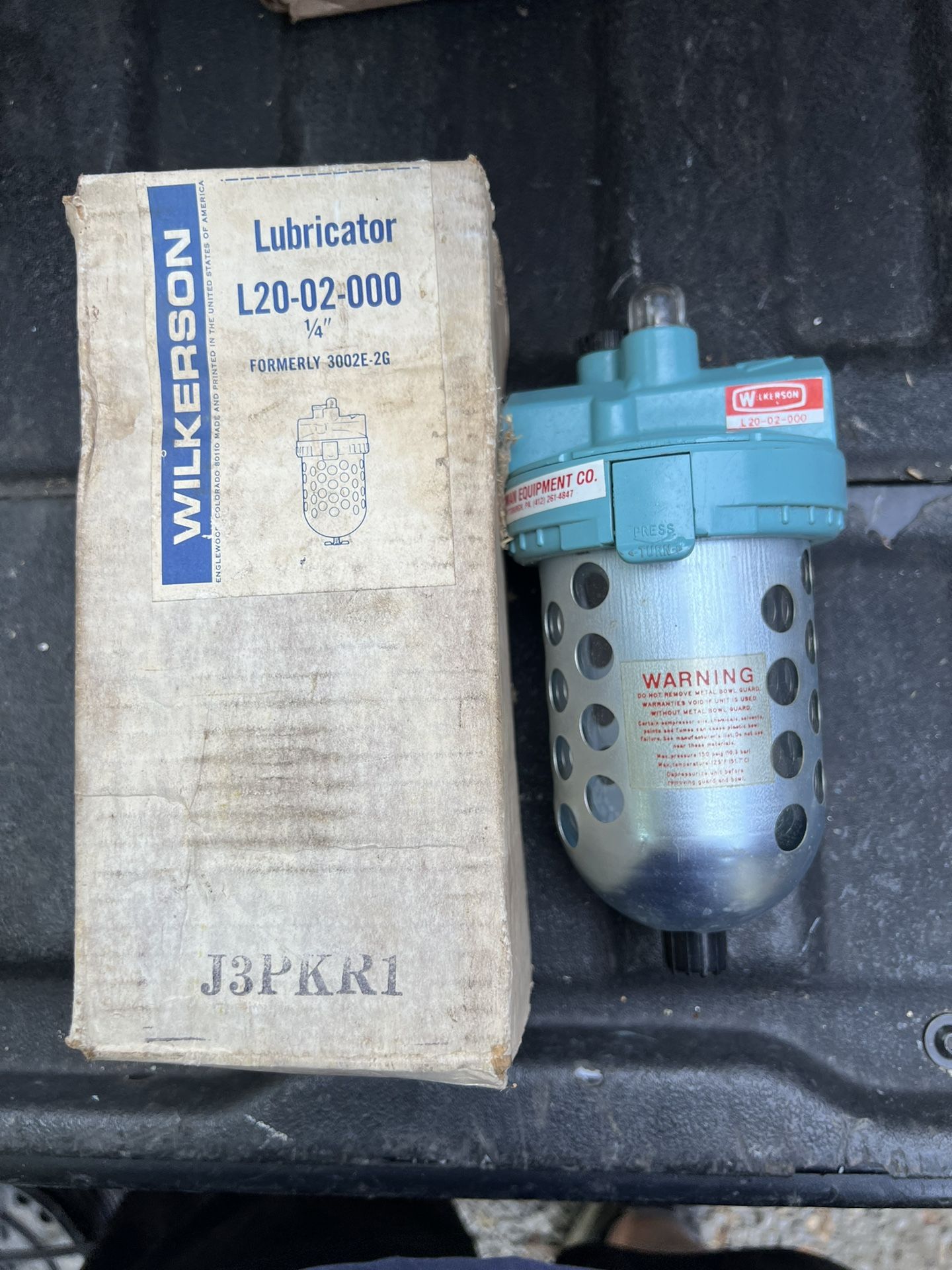 Wilkerson Lubricator, L20-03-000 New , Box in fair condition 