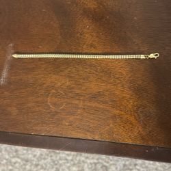 Diamond Cut Ice Chain Link Bracelet Real 14K Yellow White Gold