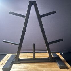 Barbell Weight Plate Rack for 1-Inch Weight Plates