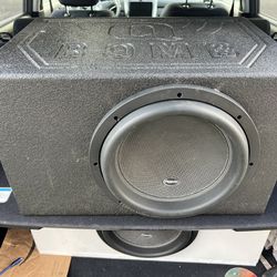 American bass xr 12” subwoofer  2400watts/1200rms With Q bomb 