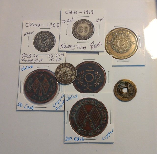 China Coins - Set Of (8)