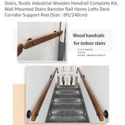 Non-slip Wood Handrail 