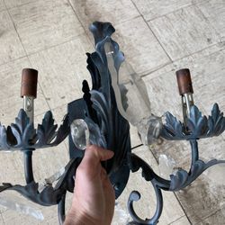 Super rare and vintage crystal light fixture 