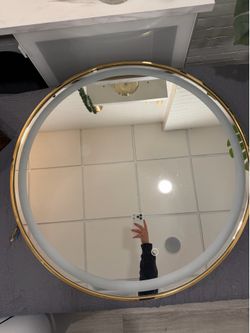Gold LED Mirror