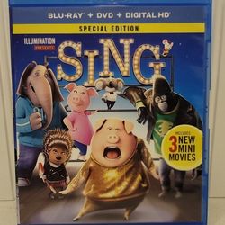 $5 BLU RAY MOVIE. SING. BLU RAY ONLY. NO DIGITAL. $5 OR TRADE FOR A MOVIE TITLE I DO NOT ALREADY OWN.