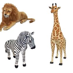 Melissa Doug Lion Zebra And Giraffe 