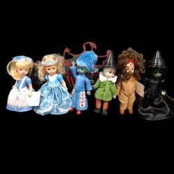 Wizard of Oz Madame Alexander Dolls 2007 Lot of 6 McDonald's Happy Meal Toys. With tags. Great shape. 4"tall