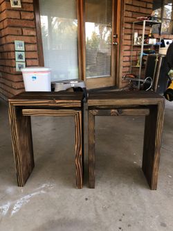End tables matching handmade