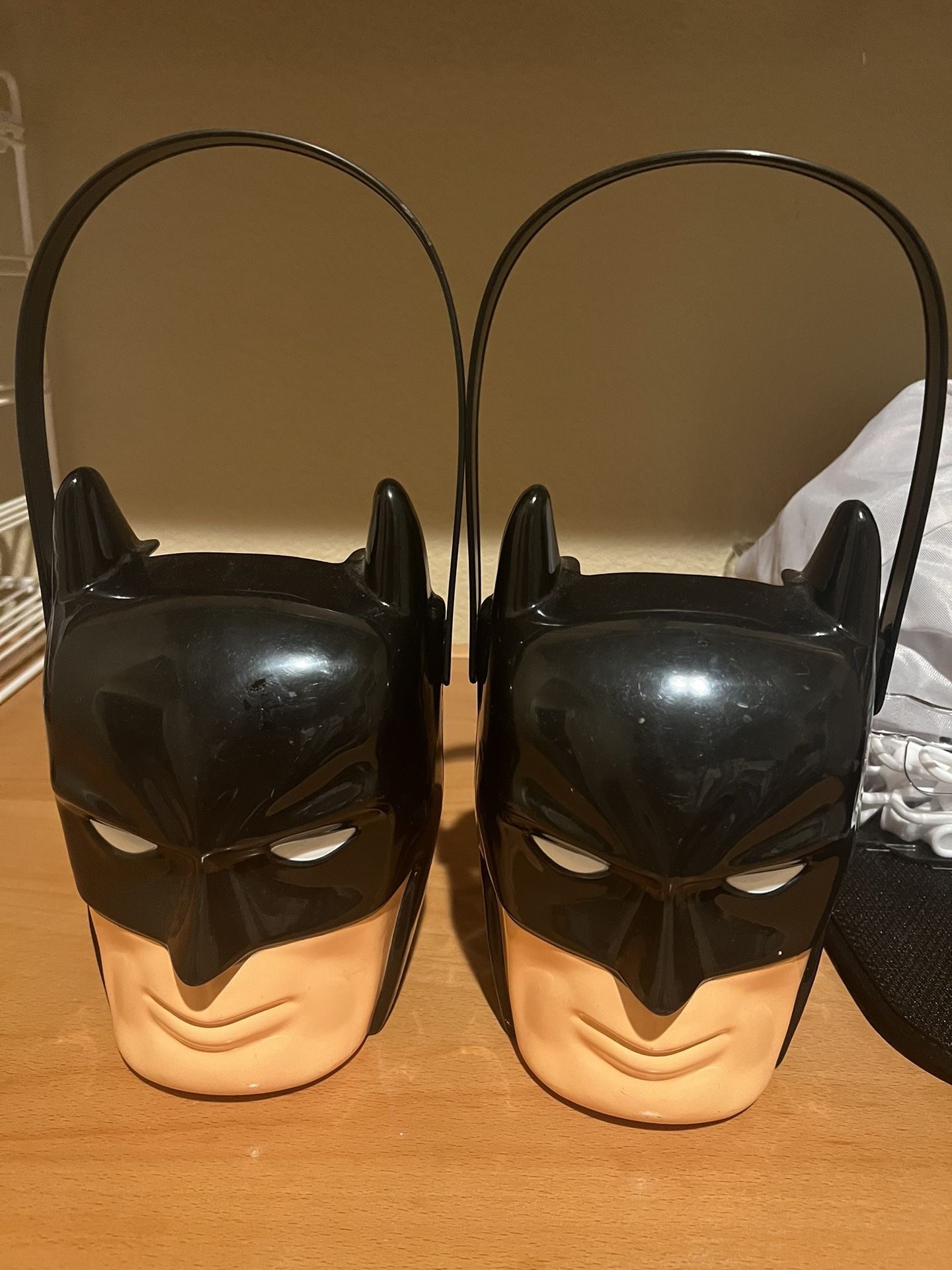 Vintage Batman Trick-or-Treat Halloween Candy Bucket.