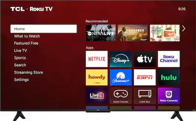 TCL 55-inch 4K Ultra HD QLED with stand