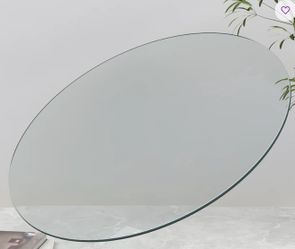 60” round glass table top