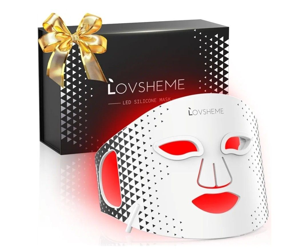 Red Light Therapy for Face, Advanced LED Face Mask Light Therapy, Red Light Therapy Mask - Red, Blue & Infrared Light Therapy for Acne