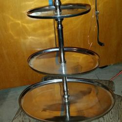 Large 3 tier serving tray