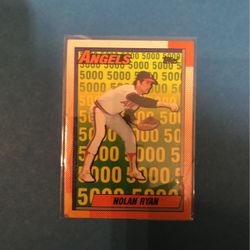 1990 Topps Nolan Ryan 5000 Strike Outs  Firm Only $2 