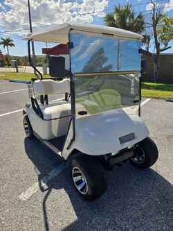 EZGO White 2-Seat Golf Cart