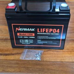 12V 50Ah LiFePO4 Deep Cycle Lithium Iron Phosphate Rechargeable Battery