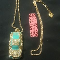 Betsy Johnson Car Necklace