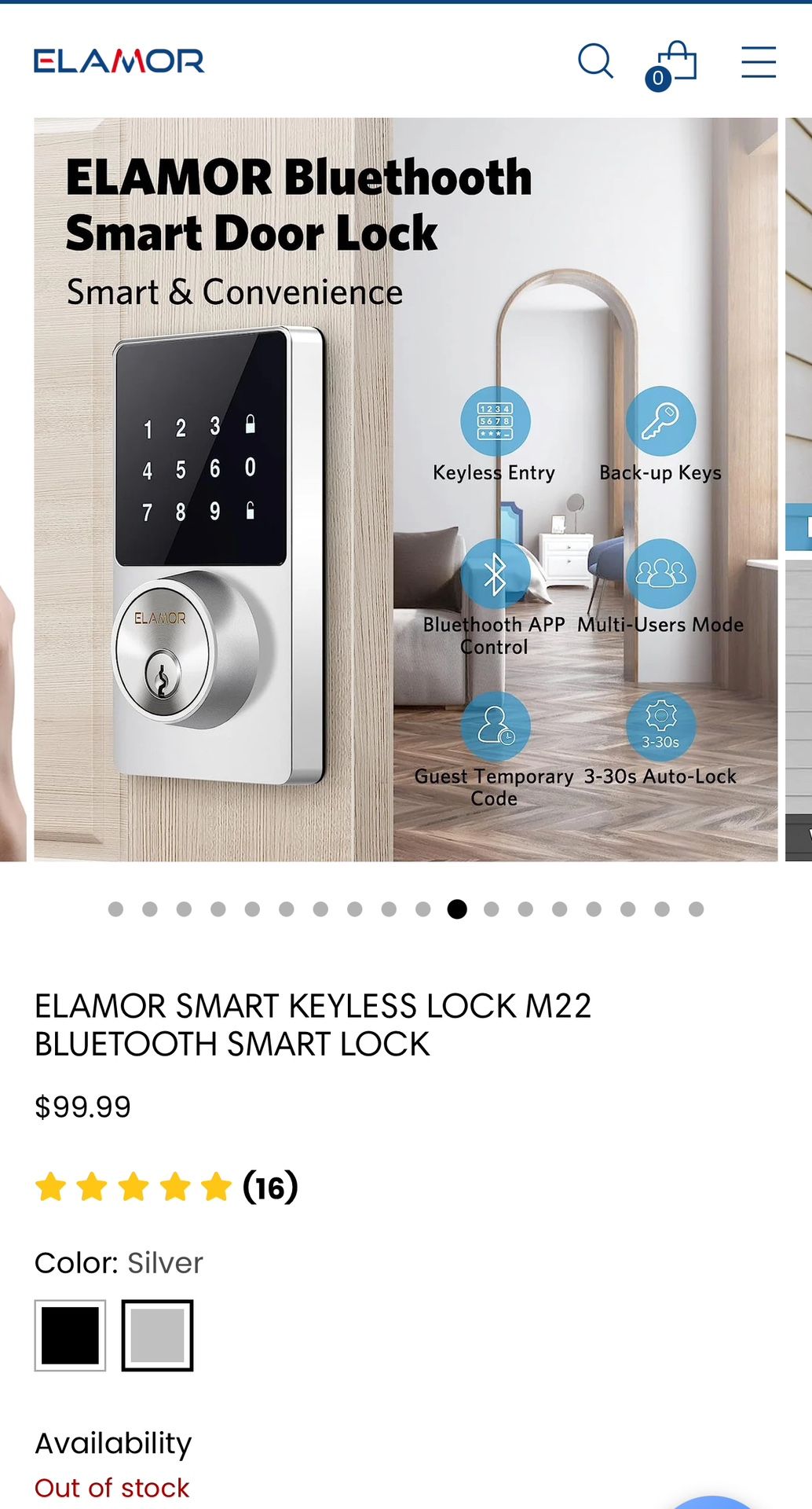 Elamor Intelligent Door Lock