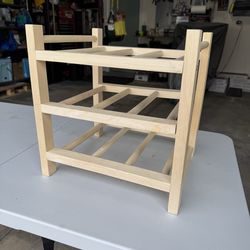 Handmade Wood Wine Rack