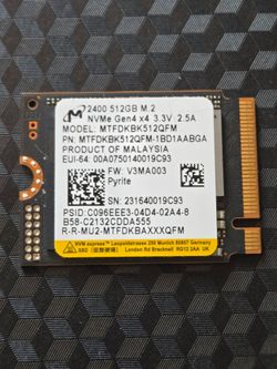 512gb 2230 NVME SSD.