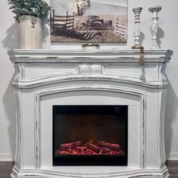 Very Large Farmstyle Electric Fireplace 