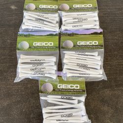 3”1/4 golf white tees