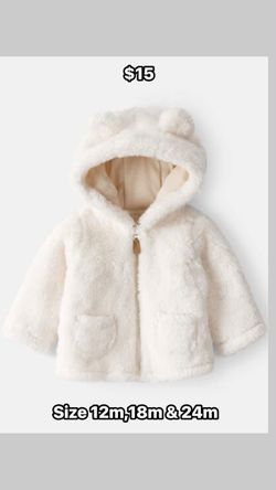 Baby Sherpa Hooded Jacket with Bear Ears