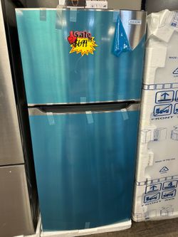 Frigidaire Top Freezer Refrigerator Available In Stainless Steel/White & Black Take It Home In Payments Read Description