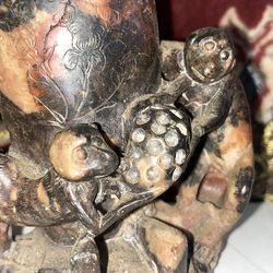 Antique Chinese Stone Carving Monkeys