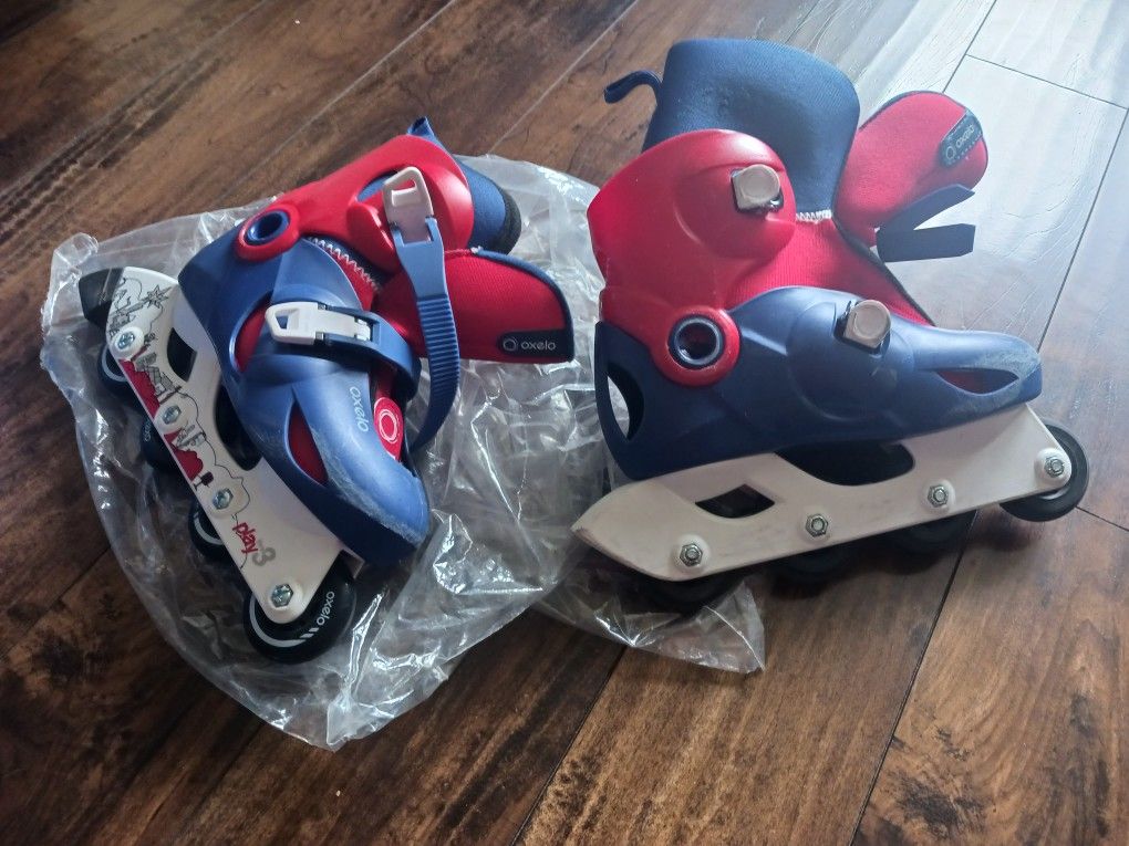 Kids Oxelo Inline Skate + Protective Gear