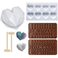 Gallop Diamond Heart-Shaped Silicone Mold