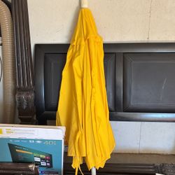 Yellow Patio Pool Umbrella 