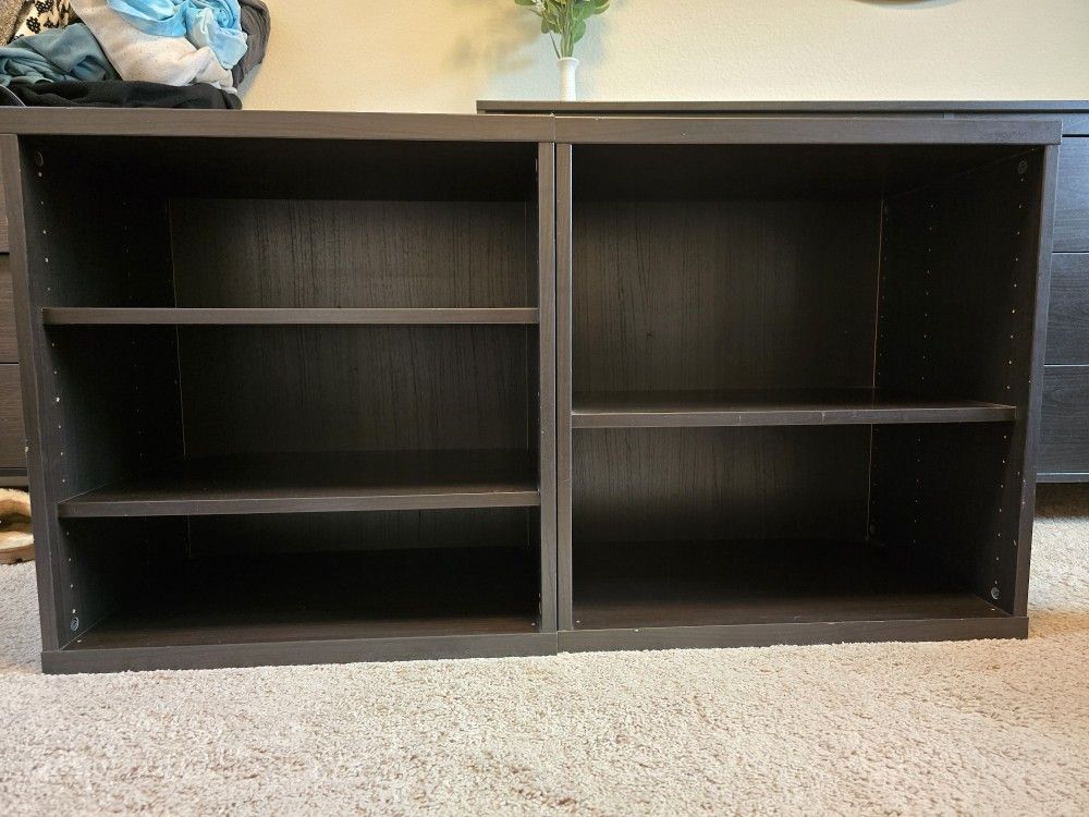 IKEA Storage Bookcases Black/Brown (2)