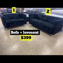 Sofa + Loveseat Brand New $399 Only Price Firm 