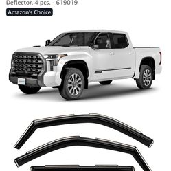 CLIM ART in-Channel Incredibly Durable Rain Guards Compatible with Toyota Tundra 2022-2025 CrewMax