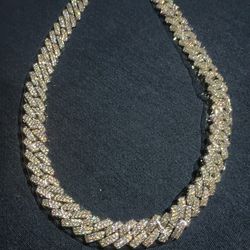 New 14mm Iced Out 22" Cuban Link Necklace!!!