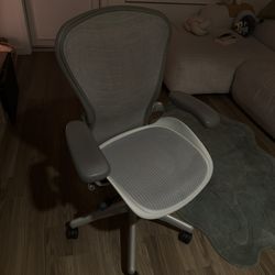 Fully Loaded Herman Miller Aeron (Size B) - Titanium - NEW SEAT