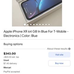 I Phone Xr Blue 