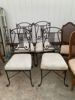 Lyre Back Steel Frame Dining Chair $50 OBO!