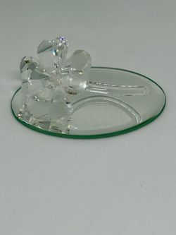 Retired Swarovski Crystal Four Leaf Clover Shamrock